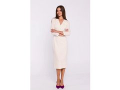 Dámské tužkové šaty kost - Stylove model 22373458 4