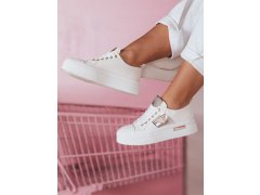 Dámské tenisky na platformě bílé - FashionStreet model 22391318 2