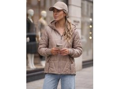 Dámská přechodová bunda s kapucí model 22547124 béžová - FashionStreet 1