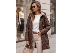Dámská přechodová bunda s kapucí model 22547125 hnědá - FashionStreet 3