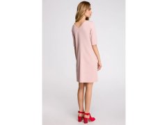 Dámské šaty model 22552520 pudrové - STYLOVE 2