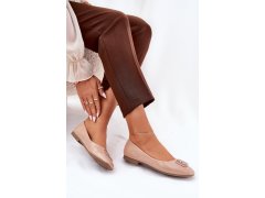 Dámské baleríny model 22552539 béžové - VINCEZA 6