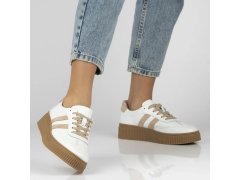 Dámské kožené polobotky model 22554821 bílé - FILIPPO 3