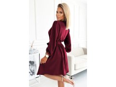 Dámské šaty model 22557674 bordó - numoco 6