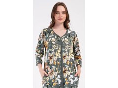 Dámské domácí šaty s&nbsp;tříčtvrtečním rukávem model 22406941 - Vienetta 4