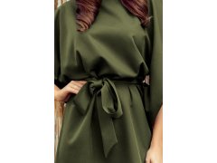 SOFIA Dámské šaty v khaki barvě model 15557600 - numoco 6