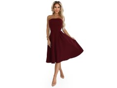 rozšířené midi šaty pro vínové model 21735047 - numoco 1