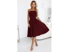 rozšířené midi šaty pro vínové model 21735047 - numoco 3