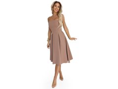 rozšířené midi šaty pro béžové model 21750861 - numoco 1