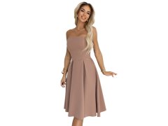 rozšířené midi šaty pro béžové model 21750861 - numoco 2