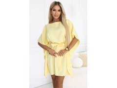 SOFIA Motýlí šaty se zavazováním v pase model 22015587 - numoco 7