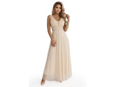 Dlouhé maxi šaty s&nbsp;třpytkami a&nbsp;hlubokým výstřihem model 22085443 - numoco basic 4