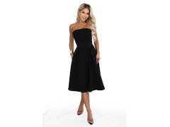 se midi šaty s páskem – černé model 22368943 - numoco 2