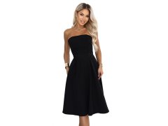 se midi šaty s páskem – černé model 22368943 - numoco 3