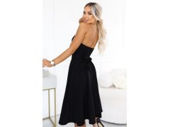 se midi šaty s páskem – černé model 22368943 - numoco 8